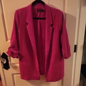 Vibrant Pink Women's Blazer by